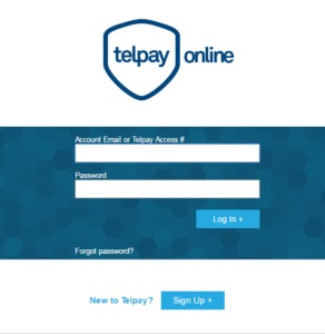 Telpay Online Signup / Login Window